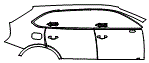 Door and Rear Fender Kit pattern for the 2022 Bentley Bentayga