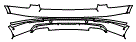 Rear Bumper Kit pattern for the 2017 Bentley Bentayga