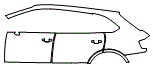 Door and Rear Fender Kit pattern for the 2017 Bentley Bentayga