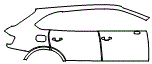 Door and Rear Fender Kit pattern for the 2017 Bentley Bentayga