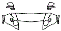 Hood, Fender and Mirror Kit pattern for the 2017 Bentley Bentayga