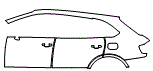 Door and Rear Fender Kit pattern for the 2020 Bentley Bentayga
