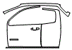 A-Pillar and Door Kit pattern for the 2022 Chevrolet Colorado