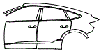Door and Rear Fender Kit pattern for the 2023 Audi e-tron