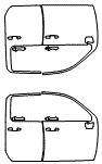 Door Kit pattern for the 2026 Chevrolet Silverado HD