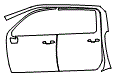 Door and A-Pillar Kit pattern for the 2026 Chevrolet Silverado HD