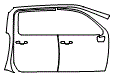 Door and A-Pillar Kit pattern for the 2026 Chevrolet Silverado HD