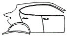 Door and Rear Fender Kit pattern for the 2019 Alfa Romeo Stelvio