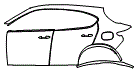 Door and Rear Fender Kit pattern for the 2019 Alfa Romeo Stelvio