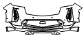 Bumper Kit pattern for the 2023 Cadillac Escalade-V
