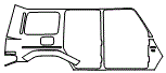 Rear Fender Kit pattern for the 2021 Mercedes Benz G-Class SUV