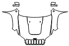 Fender, Full Hood and Mirror Kit pattern for the 2023 Jeep Cherokee