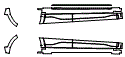 Rocker Panel Kit pattern for the 2022 Hyundai Kona (US)