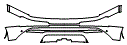 Rear Bumper Kit pattern for the 2020 Audi Q7
