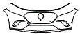 Bumper Kit pattern for the 2026 Mercedes Benz EQS SUV
