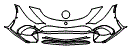 Bumper Kit pattern for the 2026 Mercedes Benz SL Roadster