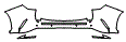 Rear Bumper Kit pattern for the 2026 Lexus NX