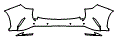 Rear Bumper Kit pattern for the 2026 Lexus NX