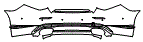 Rear Bumper Kit pattern for the 2026 Mercedes Benz Maybach S 580 4MATIC