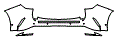 Rear Bumper Kit pattern for the 2026 Lexus NX