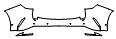 Rear Bumper Kit pattern for the 2026 Lexus NX