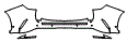 Rear Bumper Kit pattern for the 2026 Lexus NX