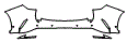 Rear Bumper Kit pattern for the 2026 Lexus NX