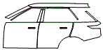 Door and Rear Fender Kit pattern for the 2027 Land Rover Range Rover Sport