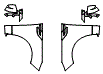Full Fender and Mirror Kit pattern for the 2027 Land Rover Range Rover Sport