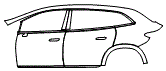 Door and Rear Fender Kit pattern for the 2027 Mercedes Benz EQS SUV