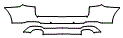 Rear Bumper Kit pattern for the 2024 BMW X3