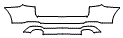 Rear Bumper Kit pattern for the 2024 BMW X3