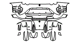 Rear Bumper Kit pattern for the 2024 Ferrari 812 Competizione A