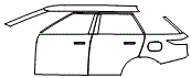 Door and Rear Fender Kit pattern for the 2027 Land Rover Range Rover Sport