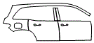 Door and Rear Fender Kit pattern for the 2025 Mercedes Benz EQB SUV