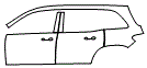 Door and Rear Fender Kit pattern for the 2025 Mercedes Benz EQB SUV