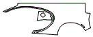 Rear Fender Kit pattern for the 2024 Bugatti Chiron