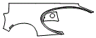 Rear Fender Kit pattern for the 2024 Bugatti Chiron