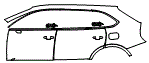 Door and Rear Fender Kit pattern for the 2022 Bentley Bentayga