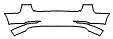 Rear Bumper Kit pattern for the 2024 Tesla Model 3 (Previous Generation)
