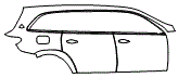 Door and Rear Fender Kit pattern for the 2026 Mercedes Benz Maybach GLS 600 4MATIC SUV