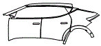 Door and Rear Fender Kit pattern for the 2027 Genesis GV60
