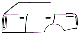 Door and Rear Fender Kit pattern for the 2022 Land Rover Range Rover (New Generation)