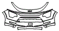 Bumper Kit pattern for the 2026 Kia Niro Hybrid