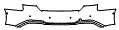 Rear Bumper Kit pattern for the 2025 Audi A5 (Previous Generation)