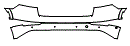 Rear Bumper Kit pattern for the 2021 Audi Q8