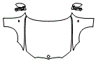 Full Hood, Fender and Mirror Kit pattern for the 2023 BMW 3 Series