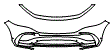 Bumper Kit pattern for the 2025 Mercedes Benz EQB SUV
