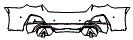 Rear Bumper Kit pattern for the 2026 BMW i4