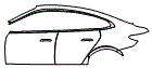 Door and Rear Fender Kit pattern for the 2026 BMW i4
